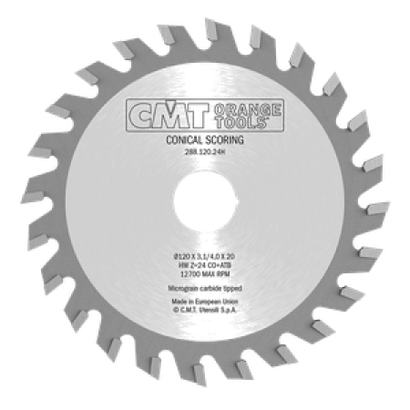 Підрізний диск конічний CMT 100х22х20 для форматно-розкрійного верстата (288.100.20K)