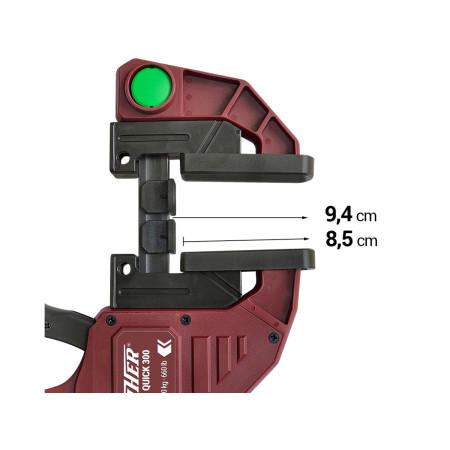Струбцина швидкозатискна PIHER Maxi Quick 60 см, 300 кг (P52694)