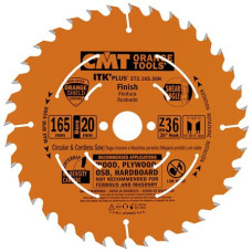 Пильний диск по дереву з тонким пропилом CMT 165х20х36 (272.165.36H)