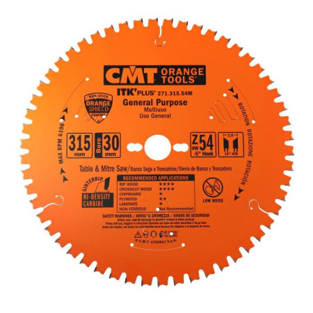 Пильний диск по дереву з тонким пропилом CMT 305х30х48 (271.305.48M)
