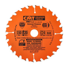 Пильний диск по дереву з тонким пропилом CMT 150х20х24 (271.150.24H)