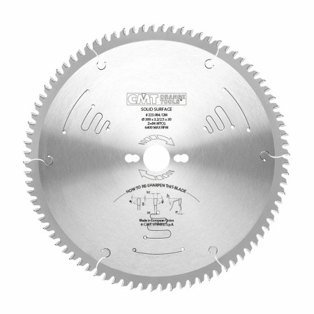 Пильний диск по штучному каменю Solid Surface CMT 300х30х84 (223.084.12M)