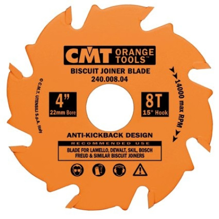 Дискова фреза для ламельного фрезера CMT 100х22х8 (240.008.04)