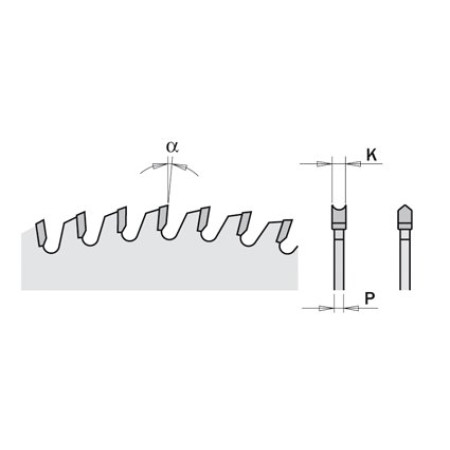 Пильний диск для двосторонньо ламінованих плит CMT 303х30х60 INDUSTRIAL (287.060.12M)