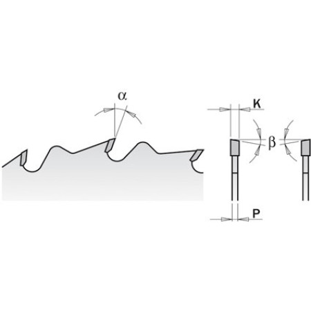 Пильний диск по дереву CMT 305х30х28 - поздовжній різ (293.028.22M)