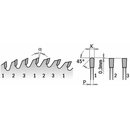 Пильний диск для форматно-розкрійного верстата по ДСП та ламінату CMT 250х30х78 XTREME (295.078.10M)