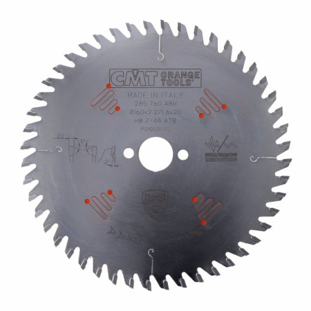 Пильний диск по дереву CMT 190х20х48 ORANGE CHROME® - поперечний різ (285.790.48FF)