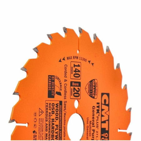 Пильний диск по дереву з тонким пропилом CMT 140х20х24 (271.140.24H)