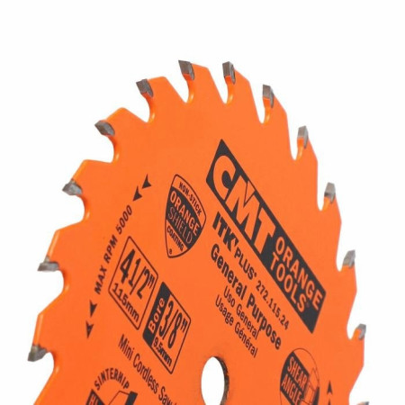Пильний диск по дереву з тонким пропилом CMT 115х9,5х24 (272.115.24)