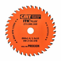 Пильний диск по дереву з тонким пропилом CMT 80х10х36 (273.080.36D)