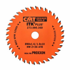 Пильний диск по дереву з тонким пропилом CMT 80х10х36 (273.080.36D)