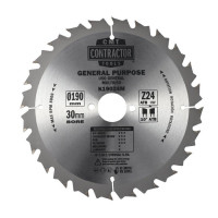 Пильний диск по дереву CMT 190х30х24 K CONTRACTOR® (K19024M)