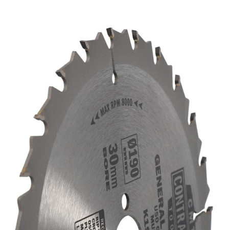 Пильний диск по дереву CMT 190х30х24 K CONTRACTOR® (K19024M)