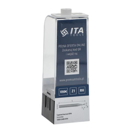 Фреза по алюмінію ITA TOOLS Z1 D3 I6 L60 S6 (SP01.03.006.060.06RE)