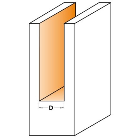 Фреза пазова CMT D14 I31,7 L60 S8 (912.140.11)