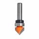 Фреза пазова V-подібна 90° з підшипником CMT D16 I12,7 L52,8 S8 (915.160.11B)
